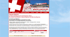 Desktop Screenshot of glacier-express.de
