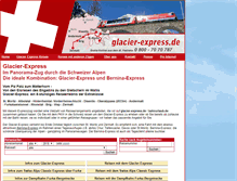 Tablet Screenshot of glacier-express.de